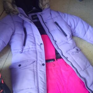 Girls kids snowsuit & boots
